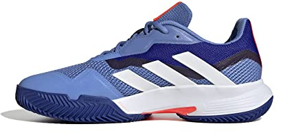 adidas Herren Courtjam Control M Clay Shoes-Low (Non Football), Blue Fusion/FTWR White/Lucid Blue, 41 1/3 EU