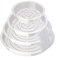 SPORTARC Lot de 5 soucoupes transparentes en plastique épais pour pot de fleurs d'intérieur et d'extérieur 30,5 cm