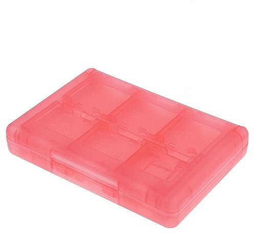 Game Holder Card Case, 28-in-1 Catridge Aufbewahrungsbox, schützender Game Card Organizer, Für 3DS / Für 3DS / Für DSi/Für DSi XL/Für DSi LL/Für DS/Für DS Lite (rosa)