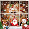 256 Stück Weihnachten Fenstersticker, Weihnachten Fensterbilder, Doppelseitige Wiederverwendbare Statisch Haftende PVC Aufkleber für Glasfenster Weihnachten Dekoration (8 Blatt, 20x30cm) (B)