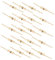 200 Piezas Accesorios para lámparas de cristal ganchos de araña clips de pajarita de lámpara sujetar Componente Cuentas octogonales clip de cristal corbata de moño Metal