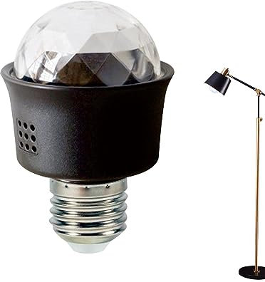 Moxeupon Lampe Boule Disco | Lampe stroboscopique LED Disco, Ampoule rotative | Lampe à Ampoule Disco réutilisable, lumière de scène pour fête, Clubs, célébrations de Famille