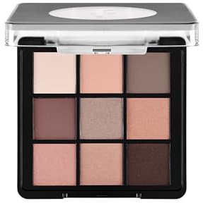 Flormar 9-Farben Lidschatten Palette – Cremige Textur mit Schimmer & Matt-Finish – Kompakt Make-up Palette für Smokey Eyes, natürliche Looks & intensive Farbübergänge – 5 Nude Dude