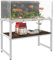 Mondazie Aquarium-Ständer mit Ablage für Zubehör, 2 Etagen, robuster Metall-Aquariumständer, Züchtertank, Schildkröte, Reptilien-Terrarien, Ständer für Heimbüro, 76,2 cm L x 30,5 cm B, Weiß