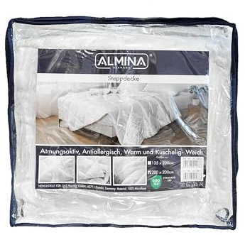 Premium Bettdecke 135x200cm Microfaser Steppdecke - Komfortables Schlafen zu jeder Jahreszeit