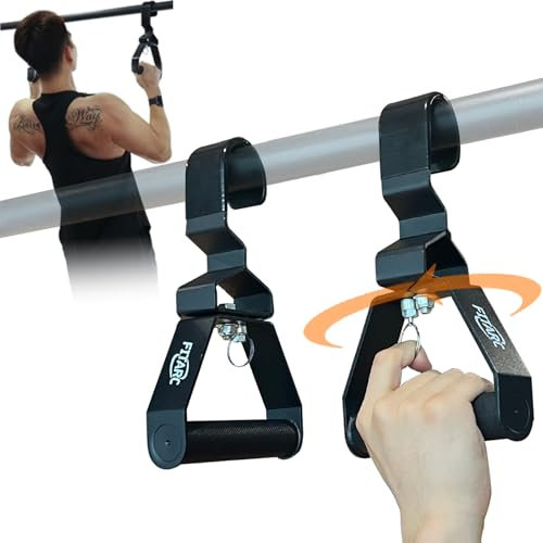 Fitarc Verbesserter 12-stufiger Griff, Einstellgriff, 2 Stück, Lat-Pulldown-Aufsätze, Rudergriff, Klimmzuggriff, Patentiert