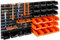 Gr8 Home 44 Piece Wall Mounted Tool Peg Board Set Garage Storage Shelf Bins Workshop Rack Shed Pegboard Shelves Holder Organiser
