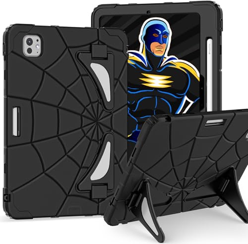 AKABEILA Custodia per tablet per Apple iPad Pro 11 2024 da 11 pollici, custodia protettiva leggera antiurto robusta con supporto per penna per bambini bambini ragazzi neonati