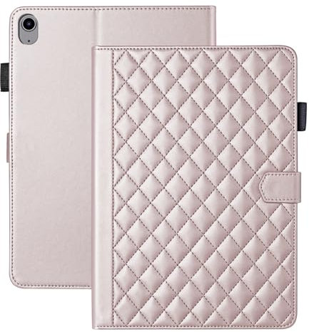 Vaitasy Funda para iPad 11 2025 Business Cuero PU Tablet Carcasa para iPad 10 2022 con Ranura para Tarjeta Oro Rosa