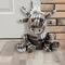 Marco Paul Tartan Cow Grey Door Stop - Cute Animal Weighted Heavy Duty Durable Child Safe Fabric Doorstop - Interior Doorstop Stuffed Animal Door Stopper Decorative Door Stops for Home and Office
