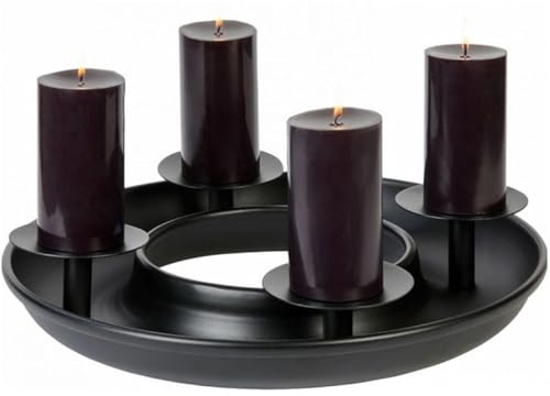 Lambert Saturnia Festkranz Eisen groß schwarz D 49,5 cm
