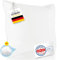 Rosenkern® Kopfkissen 80x80 - [Made in Germany] - Kissen 80x80 - höhenverstellbares Nackenstützkissen gegen Nackenschmerzen - Bezug 100% Baumwolle & Allergiker geeignet