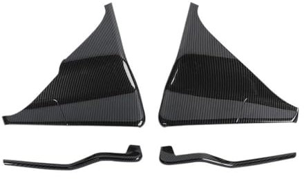 DZSJUNCHENSM Auto Innen Zubehör Carbon Fiber Car Center Konsole Seite Panel Dekoration Abdeckung Für Ford Für Mustang 2015-2022 Zubehör Autoinnenraum Zubehör