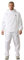 janisramone® Unisex Waterproof Bowling Jacket, Mens Waterproof Trousers, Fully Fleece Lined White Jackets With Zip Pockets Detachable Hoodie & Embroidered Logo - White Bowls Trousers for Men