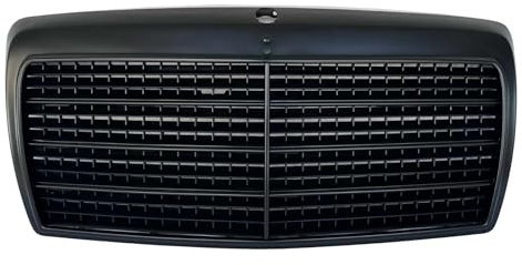 Passend für Mercedes W124 Grill Kühlergrill Frontgrill Schwarz Matt 1986-1993