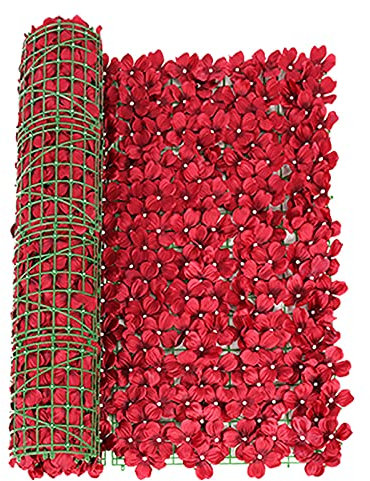 Palmier Brise-vue artificiel en plastique pour l'extérieur 100 x 50/300 x 50 cm Plante en pot d'argile (A, taille unique)