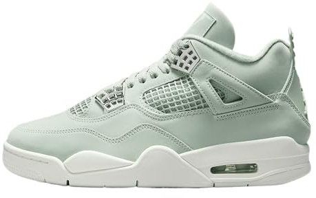 Nike Air Jordan 4 Retro Donne Scarpe, Schiuma mare/Argento metallizzato/Vela, 42.5 EU