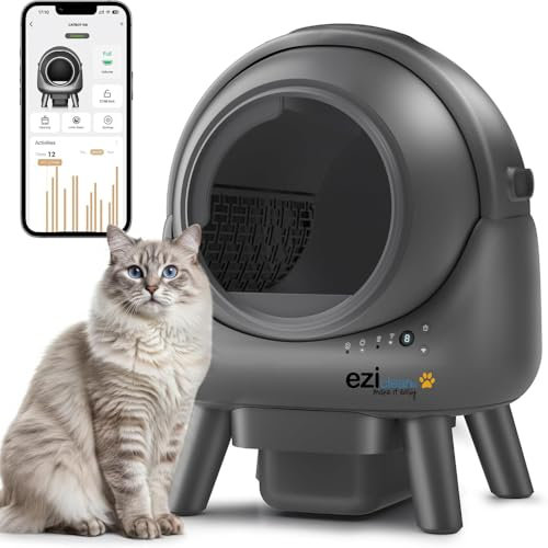 Litière Robot autonettoyante connectée - Maison de Toilette pour Chat eziclean® CATBOT K6i
