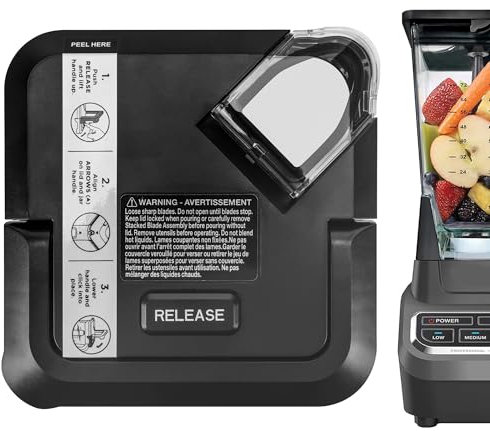 Linkidea Blender Lid Replacement, Pitcher Parts Replace Accessories Compatible with Ninja BL770, BL771, BL773 (Black)