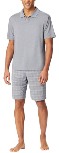 Schiesser Herren Schlafanzug Pyjama kurz - Selected Premium Jacquard