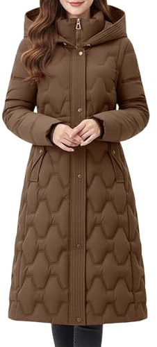 Veste Femme Hiver Doudoune Femme Hiver Chaude Manteau Long Manteau Long Doudoune Longue Manteaux d'hiver pour Parka Chaud d'hiver Veste Chaud Chic Mi Chaude Parka Imperméable Mi Cintrée