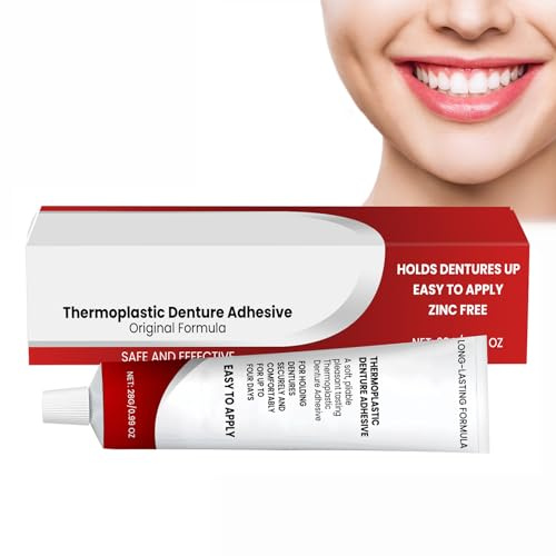 Crème adhésive pour prothèses dentaires, colle thermoplastique, adhésif pour prothèses dentaires, adhésif pour prothèses dentaires, colle dentaire sûre et durable, effet rapide et réutilisable