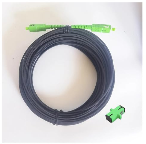 PAAWBW Cordon de raccordement à fibre optique monomode SC/APC vers SC/APC - Câble de branchement intérieur for une communication fiable(10M)