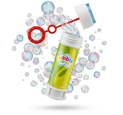 Conipa® 6 Stück Seifenblasen Kinder Mitgebsel für Kindergeburtstag, Hochzeit & Standesamt (je 60ml) - Give Aways & Gast-Geschenke Luftblasen Großpackung (Mitbringsel) - Soap Bubbles Set