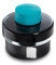 LAMY T52 Tinte turquoise 50ml - Tintenglas mit Tintensammelbecken - Standfuß aus Kunststoff mit Löschpapierrrolle