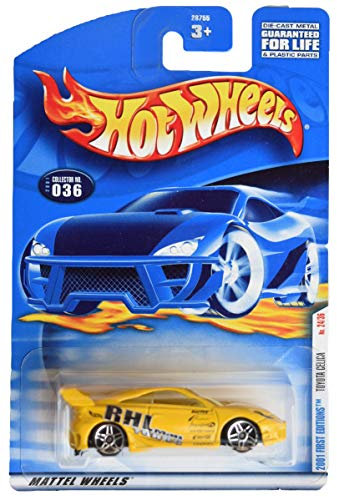 Mattel Hot Wheels 2001 First Editions - #24 Toyota Celica #2001-36 Red Plastic Collection Art Car Tabletop Display