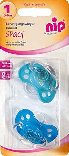 NIP Sauger Spacy Silikon 0-6Mo, Doppelpack