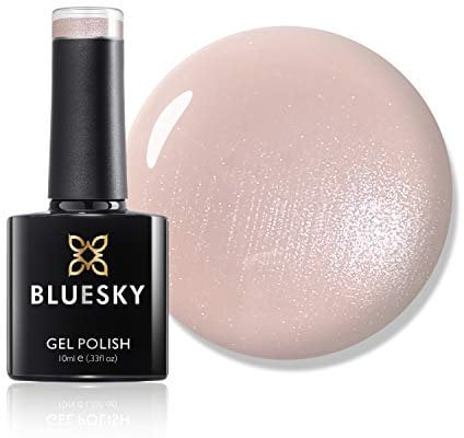 Bluesky Gel Nail Polish, Bare Lingerie 80564, Pink, Pale, Nude, Blush, Peach, Long Lasting, Chip Resistant, 10 ml (Requires Drying Under UV LED Lamp)