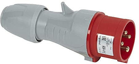 Legrand 555128 Fiche mobile droite P17 IP44 16A, 380V~ à 415V~, 3P+T