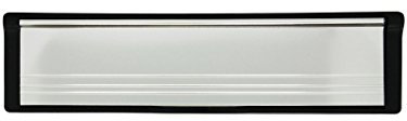 12 Inch Panel Door Letterbox - Chrome