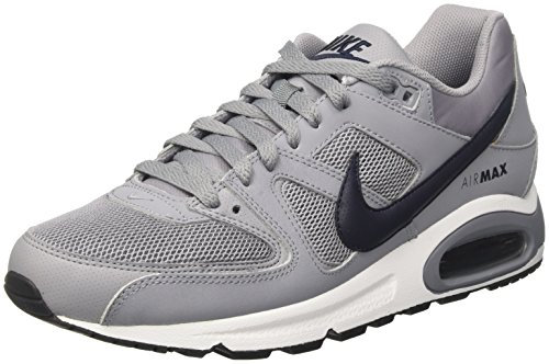 NIKE Men's Air Max Command Running Shoes, Grey Grey Stealth Dark Obsidian White Black, 8 UK