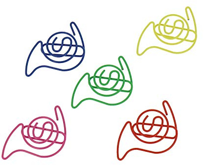 Büroklammern Box Horn - Schönes Geschenk für Musiker