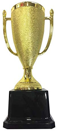 Trofeo Premio Coppa per Regalare Plastica Colore Dorato (Oro) Sportivi