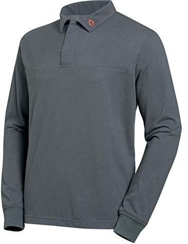Uvex FR Herren-Arbeitshemd - Graue Männer-Langarmshirt - Aus Material geeignet für Flammenschutz