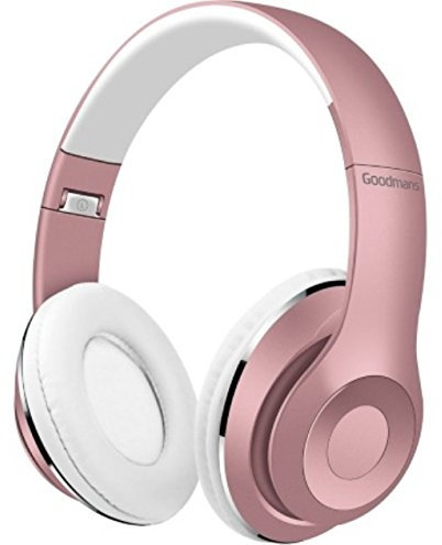 Goodmans Foldable Compact Design Wireless Headphones (Rose Gold)
