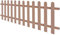 Festnight WPC Lattenzaun Gartenzaun Zaun 200 x 60 cm Braun