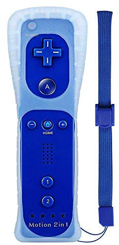 Manette de Jeu pour Wii U, Motion de Jeux Télécommande Elégents Multijoueurs Housse de Protection (Bleu foncé)