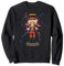 Nutcracker Splatter Art Christmas Ballet Sweatshirt