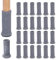Ezprotekt Stuhlbeinschoner, Stuhlbeine, Socken, Elastisch, Dicke Unterseite, Möbelschuhe, rutschfest, Passend für Stuhlbeine von 1 bis 2 Zoll, 24 Stück, Grau