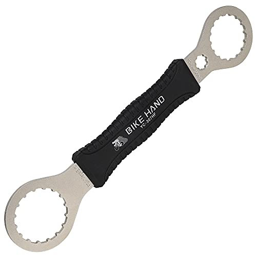 BikeHand Fahrrad-Tretlagerwerkzeug - Kompatibel mit Shimano Hollowtech II/BB9000, BBR60, M8000, Sram Dub, Truvativ GXP, FSA Mega EVO oder Campagnolo Ultra-Torque - 16 Kerbe, 44 & 49 mm