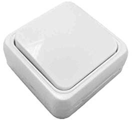 Interruptor Conmutador Superficie 65x65x30mm 10A/250V