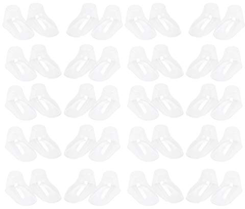 Artibetter 100 Piezas de Plástico Transparente para Pies de Bebé Escaparate de Zapatos Árboles Niños Pequeños Botines Zapatos Calcetines Soporte de Exhibición 8Cm