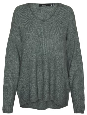 VERO MODA VMCREWLEFILE LS V-Neck Blouse NOOS