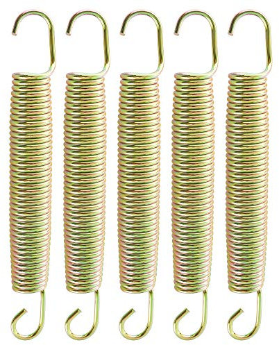 Arebos Trampolin Federn | Zugfeder | Sprungfeder | Druckfeder | Trampolin Stahlfeder | 215 mm 24 Stück