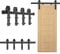 YRHome 366 cm, sistema de puerta corredera, raíl de madera, puertas correderas, carga máxima de 130 kg, puertas de metal, accesorio para puertas correderas interiores de 35 mm - 45 mm de grosor