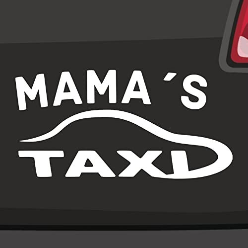 Mama's Taxi Aufkleber -6 Größen 21 Farben- Familie Fahrdienst Führerschein Party